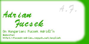 adrian fucsek business card